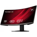 PC, gaming si accesorii - Desktop PC & monitoare - Monitoare - Monitor LED ViewSonic 34" VG3419C, UWQHD, DOCKING, Type-C, Display Port, HDMI, KVM, Vesa, Negru - Infinity.ro