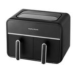 Electronice si Electrocasnice - Electrocasnice bucatarie - Aparate de gatit & desert - Friteuze - Friteuza cu aer cald dublu, MORPHY RICHARDS, 7.2L, 2 sertare, 1500W, Interfata Touch, 14 retete presetate - Infinity.ro