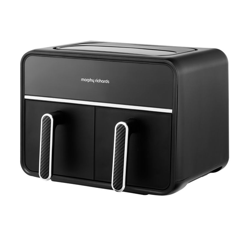 Electronice si Electrocasnice - Electrocasnice bucatarie - Aparate de gatit & desert - Friteuze - Friteuza cu aer cald dublu, MORPHY RICHARDS, 7.2L, 2 sertare, 1500W, Interfata Touch, 14 retete presetate - Infinity.ro