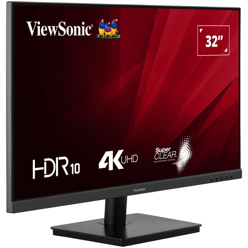 PC, gaming si accesorii - Desktop PC & monitoare - Monitoare - Monitor LED VA ViewSonic VA3208-4K-HD 32", 4K UHD (3840x2160), 60Hz, 4ms, 2x HDMI, Display Port, negru - Infinity.ro