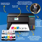 PC, gaming si accesorii - Imprimante, scanere & consumabile - Imprimante - Imprimante si multifunctionale - Multifunctional inkjet color CISS Epson EcoTank L6360, A4, Duplex, Wi-Fi, 4800x1200dpi, negru - Infinity.ro