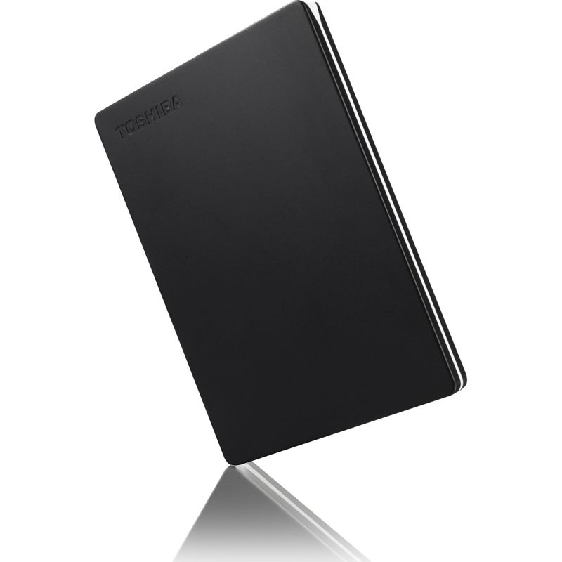 PC, gaming si accesorii - Periferice PC - Hard Disk-uri externe - Hard disk extern Toshiba Canvio Slim 1TB USB 3.0 Black - Infinity.ro