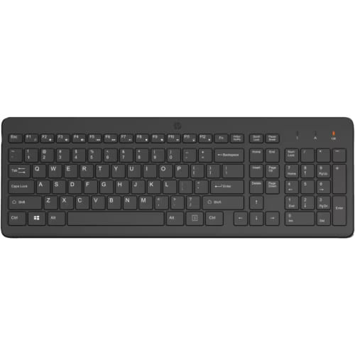 Tastatura wireless HP 225, full-size, mecanica, negru