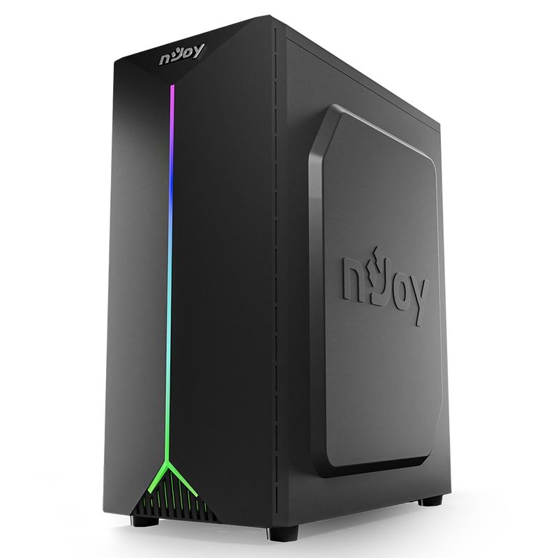 PC, gaming si accesorii - Componente PC - Componente - Carcase PC si server - CARCASA NJOY PC ANIL Mid Tower NEGRU - Infinity.ro