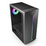 PC, gaming si accesorii - Componente PC - Componente - Carcase PC si server - CARCASA NJOY PC ANIL Mid Tower NEGRU - Infinity.ro