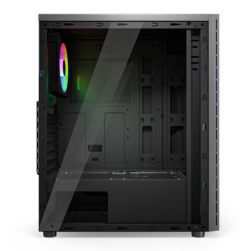 PC, gaming si accesorii - Componente PC - Componente - Carcase PC si server - CARCASA NJOY PC ANIL Mid Tower NEGRU - Infinity.ro
