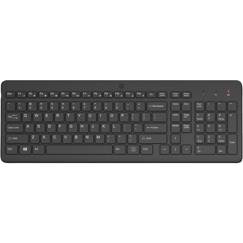PC, gaming si accesorii - Periferice PC - Tastaturi - Tastatura wireless HP 225, full-size, mecanica, negru - Infinity.ro
