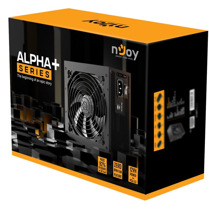 PC, gaming si accesorii - Componente PC - Componente - Surse de alimentare PC - Sursa nJoy Alpha+ 1000, 1000W, 80+ Gold, Full Modulara, PFC Activ - Infinity.ro