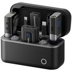 TV, Audio-Video si Foto - Accesorii TV si audio - Microfoane - Kit Microfon wireless Saramonic Mix, 2x microfon, 1x receptor, Wireless, Type-C, Lightning - Infinity.ro
