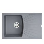 Casa si Gradina - Sanitare - Chiuveta bucatarie si accesorii - Chiuvete bucatarie - Chiuveta Bucatarie Metalac X Quadro Plus Granit 770 x 500MM Sifon 90MM Grafit - Infinity.ro