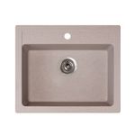 Casa si Gradina - Sanitare - Chiuveta bucatarie si accesorii - Chiuvete bucatarie - Chiuveta Granit Quadro 60 600X500 Bej Metalac - Infinity.ro