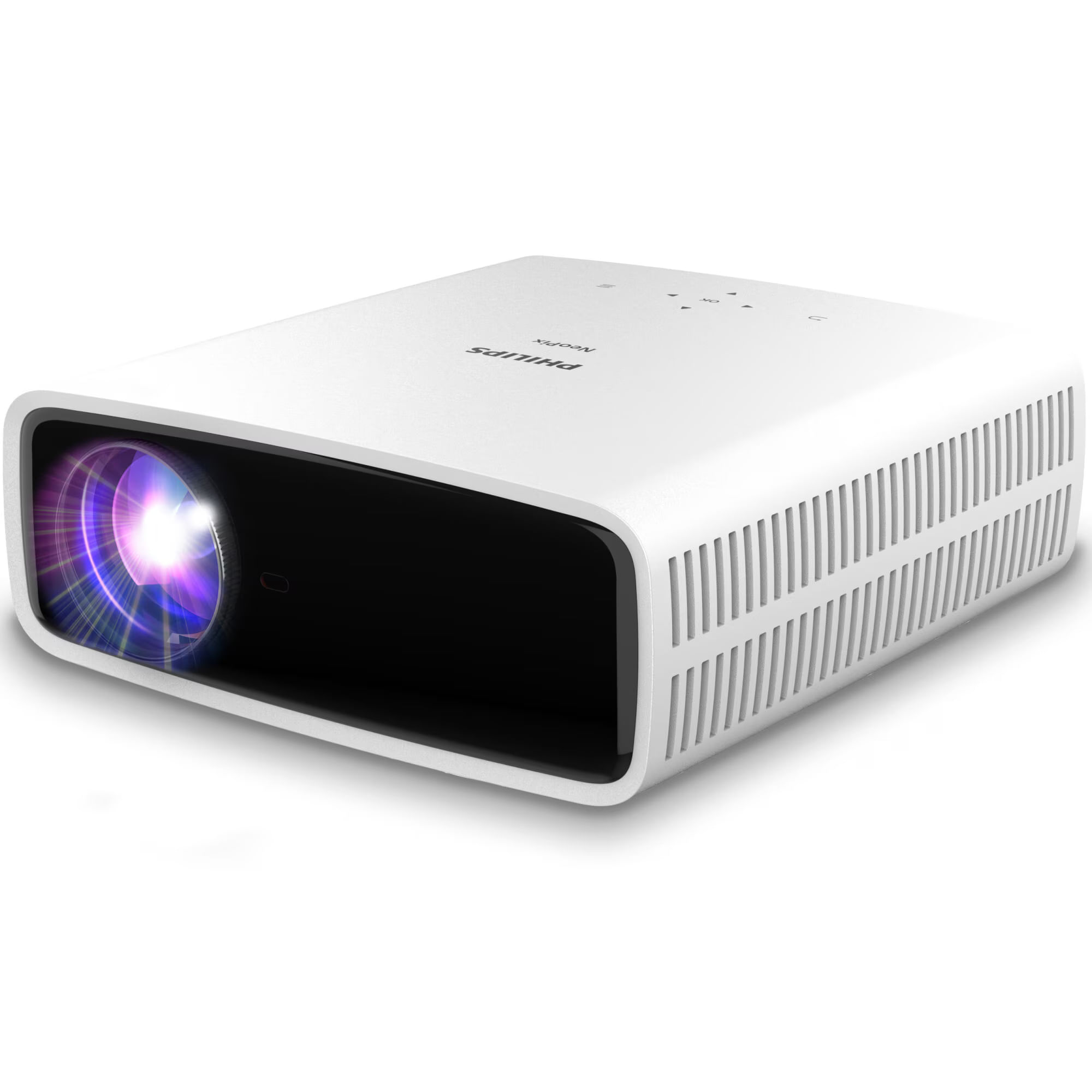 Videoproiector Philips NeoPix 750 Smart, 700 Lumeni, True Full HD 1920 x 1080, USB-C, HDMI, Wi-Fi, Alb