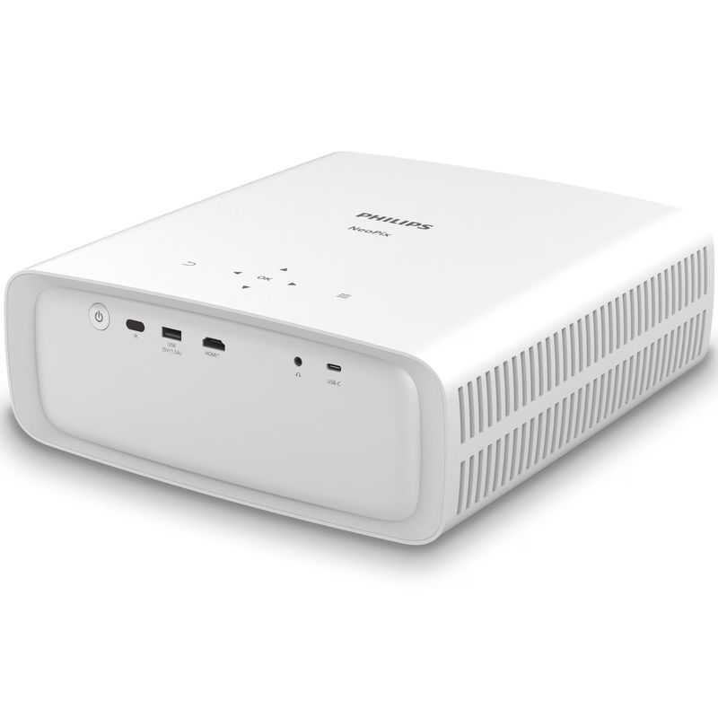 TV, Audio-Video si Foto - Videoproiectoare si accesorii - Videoproiectoare - Videoproiector Philips NeoPix 750 Smart, 700 Lumeni, True Full HD 1920 x 1080, USB-C, HDMI, Wi-Fi, Alb - Infinity.ro