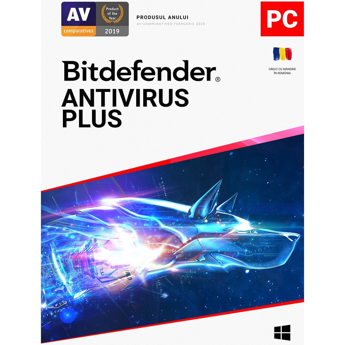 Bitdefender Antivirus Plus, 2 ani, 10 dispozitive, licenta retail