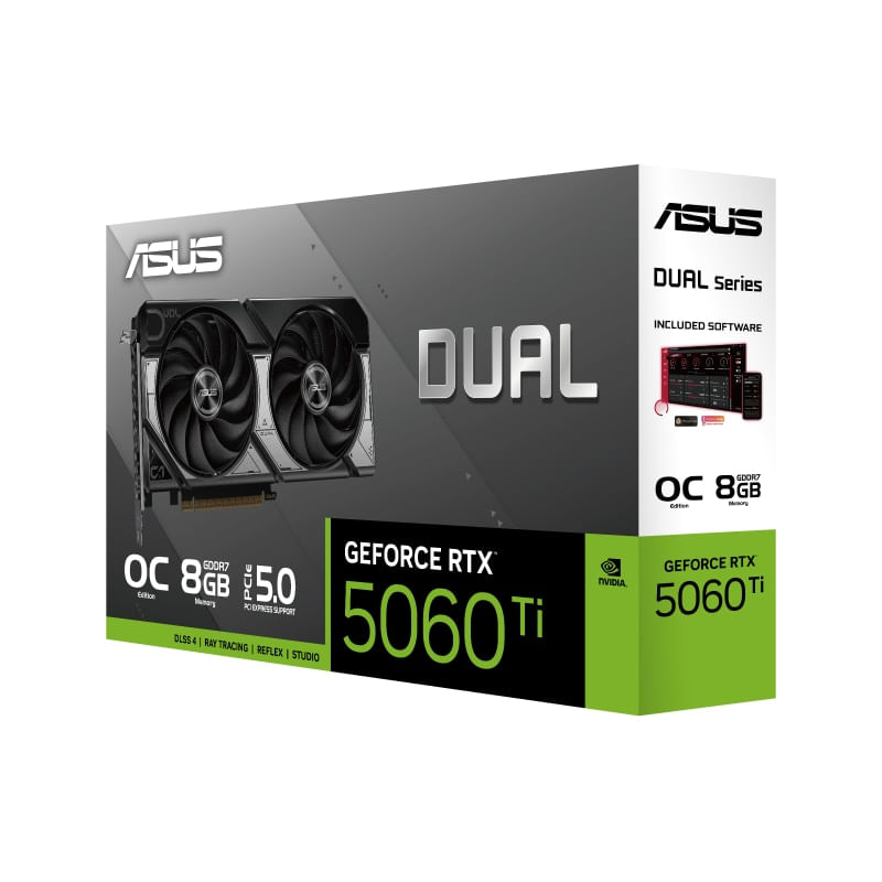 PC, gaming si accesorii - Componente PC - Componente - Placi video - Placa Video ASUS DUAL RTX 5060 Ti OC, 8GB GDDR7, 128-bit - Infinity.ro