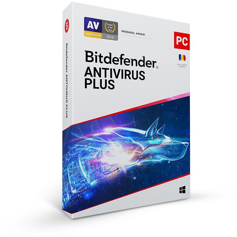 PC, gaming si accesorii - Software - Antivirus - Bitdefender Antivirus Plus, 2 ani, 10 dispozitive, licenta retail - Infinity.ro
