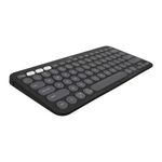 PC, gaming si accesorii - Periferice PC - Tastaturi - Tastatura Bluetooth Logitech Pebble Keys 2 K380s, Multi-Device, Tonal graphite - Infinity.ro