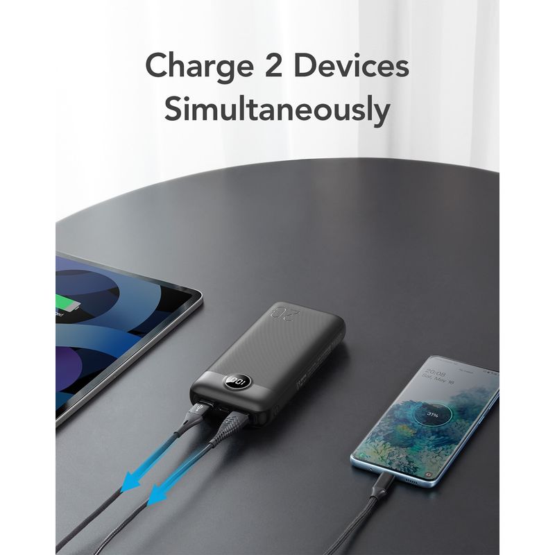 Laptop, Telefoane si Tablete - Telefoane mobile si accesorii - Accesorii Telefoane - Baterii externe - Acumulator extern Veger L20, Fast Charge, 20000 mAh, PowerIQ, Display LED, Black - Infinity.ro