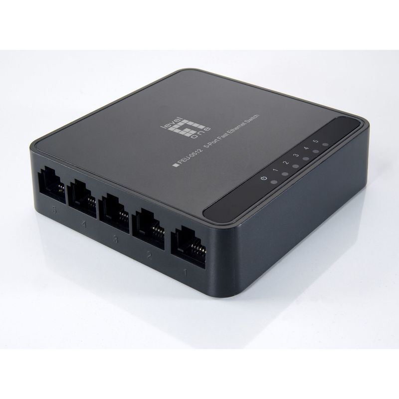PC, gaming si accesorii - Retelistica - Switch-uri - Switch-uri cu management - Switch LevelOne FEU-0512, 5 porturi, Fast Ethernet 10/100Mbs - Infinity.ro