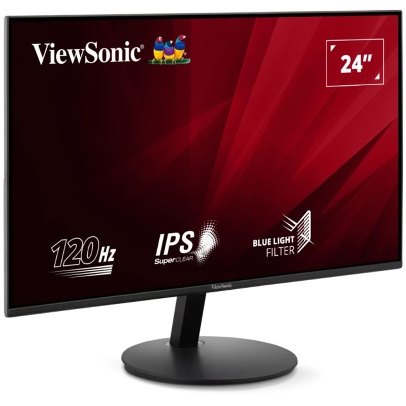 PC, gaming si accesorii - Desktop PC & monitoare - Monitoare - Monitor LED ViewSonic VA24E1-H, 120Hz, Full HD, HDMI, VGA, Negru - Infinity.ro