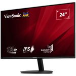 PC, gaming si accesorii - Desktop PC & monitoare - Monitoare - Monitor LED ViewSonic VA24E1-H, 120Hz, Full HD, HDMI, VGA, Negru - Infinity.ro