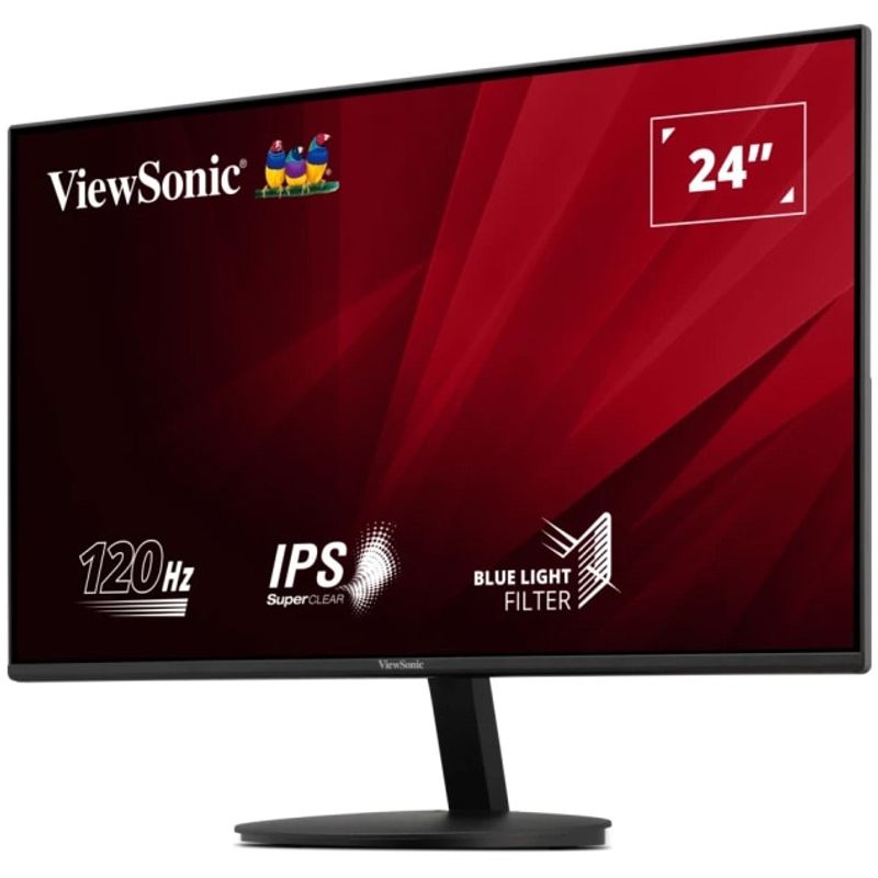 PC, gaming si accesorii - Desktop PC & monitoare - Monitoare - Monitor LED ViewSonic VA24E1-H, 120Hz, Full HD, HDMI, VGA, Negru - Infinity.ro