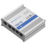 PC, gaming si accesorii - Retelistica - Switch-uri - Switch-uri cu management - Switch Teltonika TSW110, 5 porturi RJ45, Gigabit Ethernet, PoE, industrial - Infinity.ro