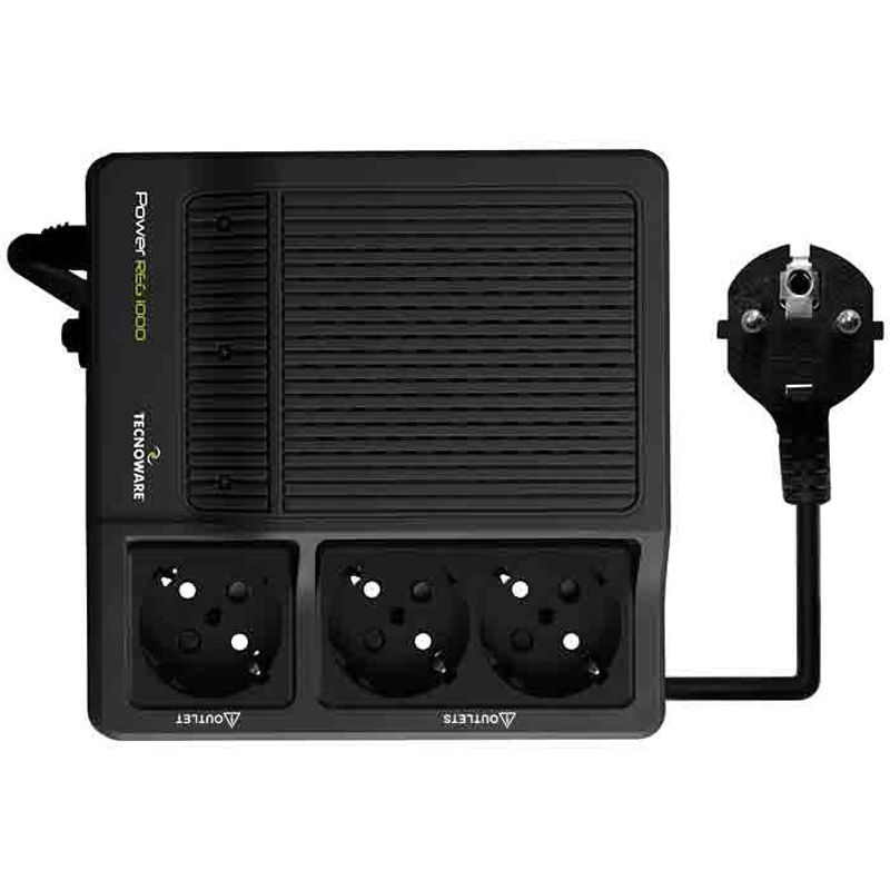 PC, gaming si accesorii - UPS-uri - Stabilizatoare de tensiune - Stabilizator, TECNOWARE, Stabilizator Tensiune 1000VA, Monofazatm 3 Prize Schuko - Infinity.ro