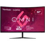 PC, gaming si accesorii - Desktop PC & monitoare - Monitoare - Monitor LED ViewSonic Gaming VX3218C-2K, 165Hz, QHD, Display Port, HDMI, Curbat, Negru - Infinity.ro