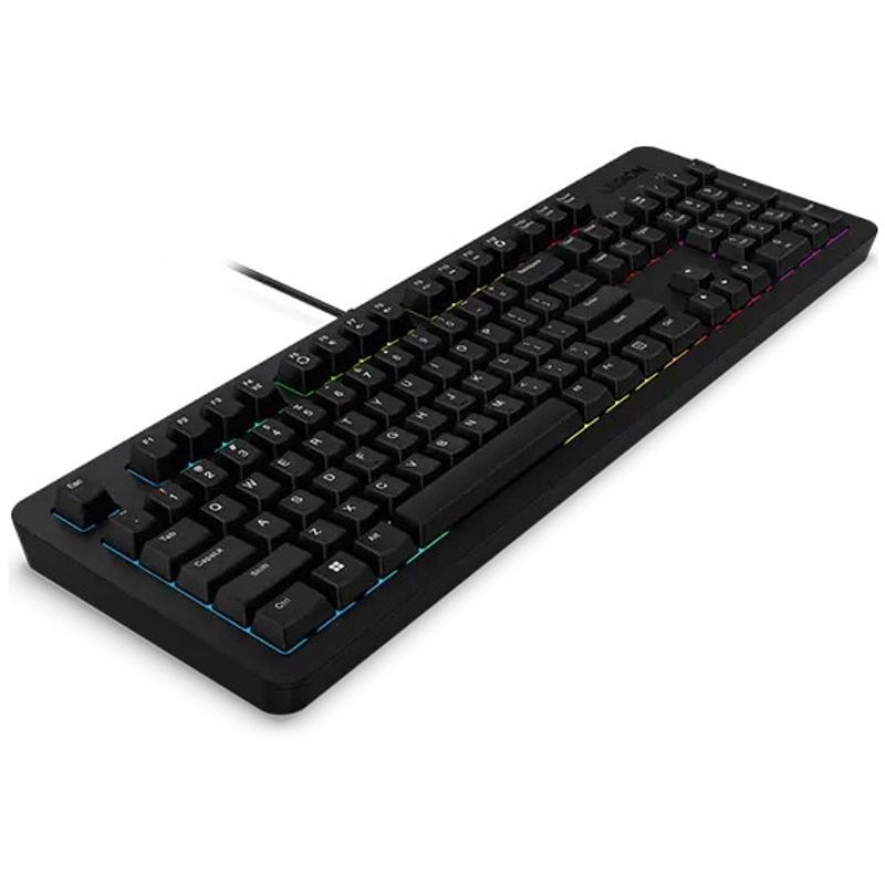 PC, gaming si accesorii - Periferice PC - Tastaturi - Kit tastatura + mouse gaming Lenovo Legion KM310 RGB, US layout, Negru - Infinity.ro