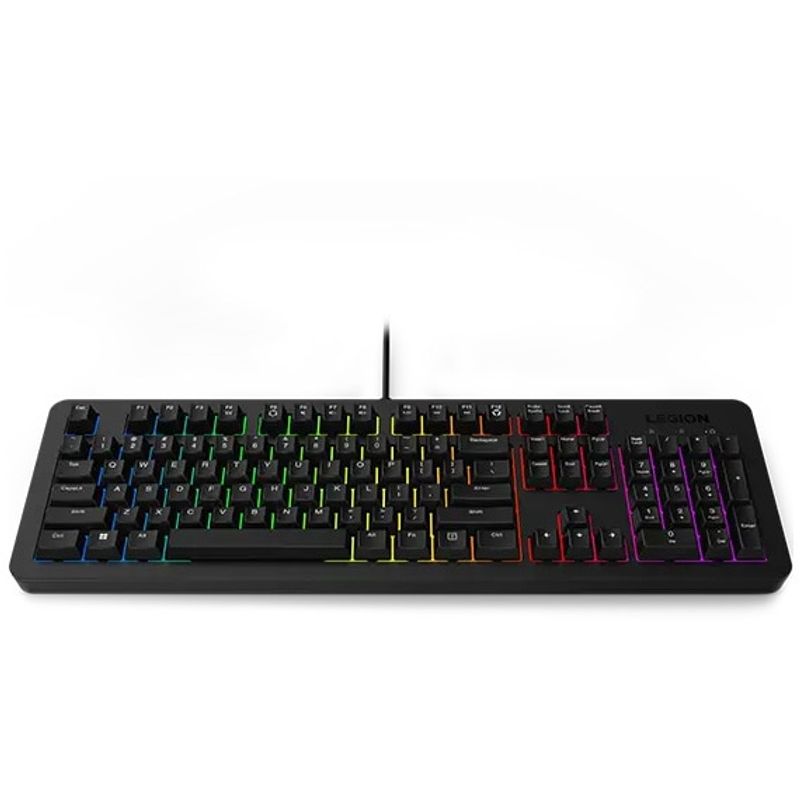 PC, gaming si accesorii - Periferice PC - Tastaturi - Kit tastatura + mouse gaming Lenovo Legion KM310 RGB, US layout, Negru - Infinity.ro