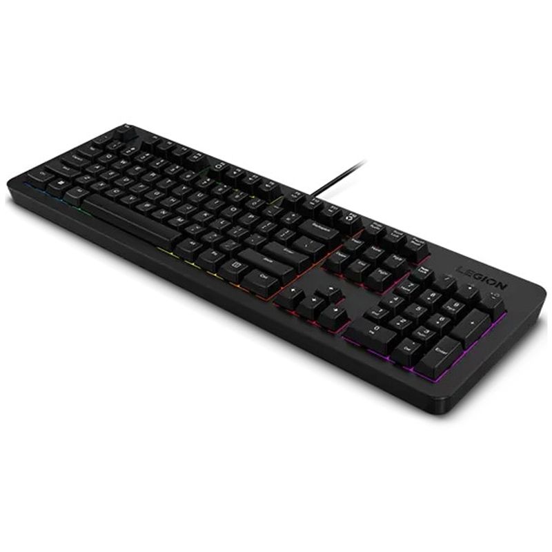 PC, gaming si accesorii - Periferice PC - Tastaturi - Kit tastatura + mouse gaming Lenovo Legion KM310 RGB, US layout, Negru - Infinity.ro