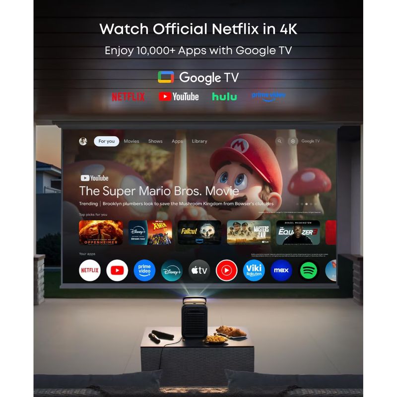 TV, Audio-Video si Foto - Videoproiectoare si accesorii - Videoproiectoare - Proiector video Nebula X1 4K Triple Laser, 3500 ANSI Lumens, Dolby Audio Smart AI - Infinity.ro