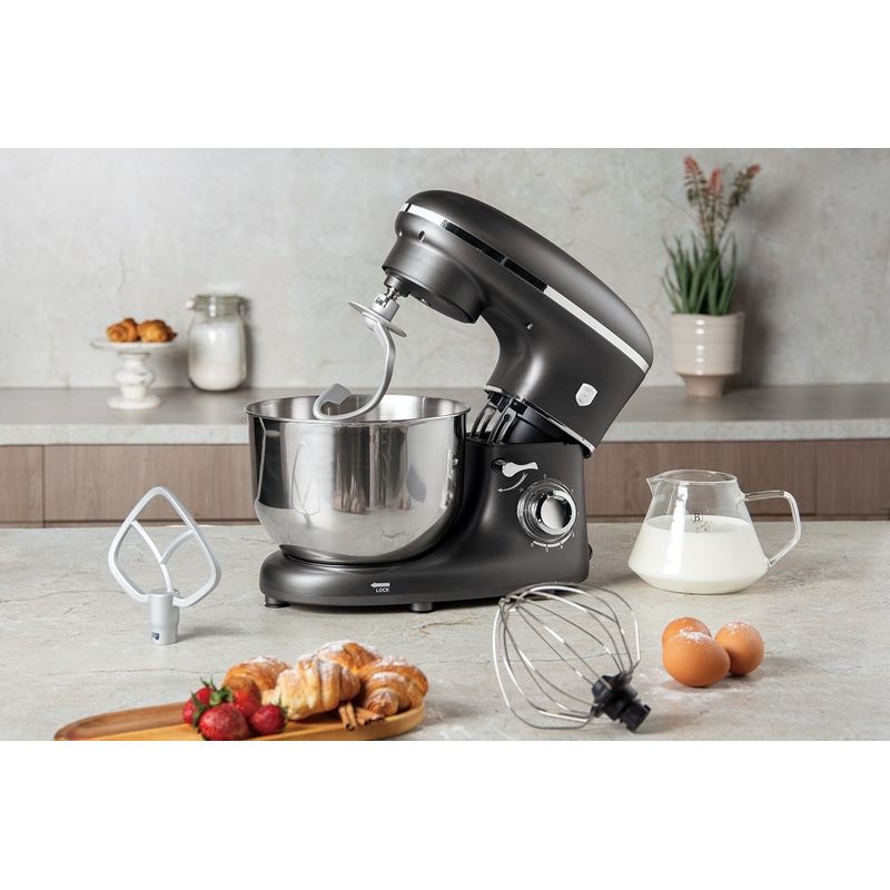 Electronice si Electrocasnice - Electrocasnice bucatarie - Mixere, tocatoare & roboti de bucatarie - Roboti de bucatarie - Robot de bucatarie Berlinger Haus BH/9511  capacitate - 6l / putere - 1300w. Gri - Infinity.ro