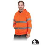 Casa si Gradina - Constructii - Echipamente de lucru - Imbracaminte protectia muncii - Hanorac reflectorizant cu fermoar  si gluga LH-AMSEL M Portocaliu - Infinity.ro