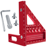 Casa si Gradina - Constructii - Scule de mana si unelte - Unelte de masurat - Vinclu 45º/90º CZAY®, Echer 3D, Unghiuri intre 22,5º si 90º, Precizie Ridicata, Rezistent la Rugina, 112*85*79 mm - Infinity.ro