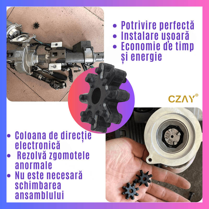 Auto si Moto - Piese auto si accesorii - Piese auto - Sisteme de directie - Cupla Coloana Directie CZAY®, Compatibila cu Hyundai si KIA, Montare Usoara, Cod 563152K000FFF, Cauciuc, 29x9x6 mm - Infinity.ro