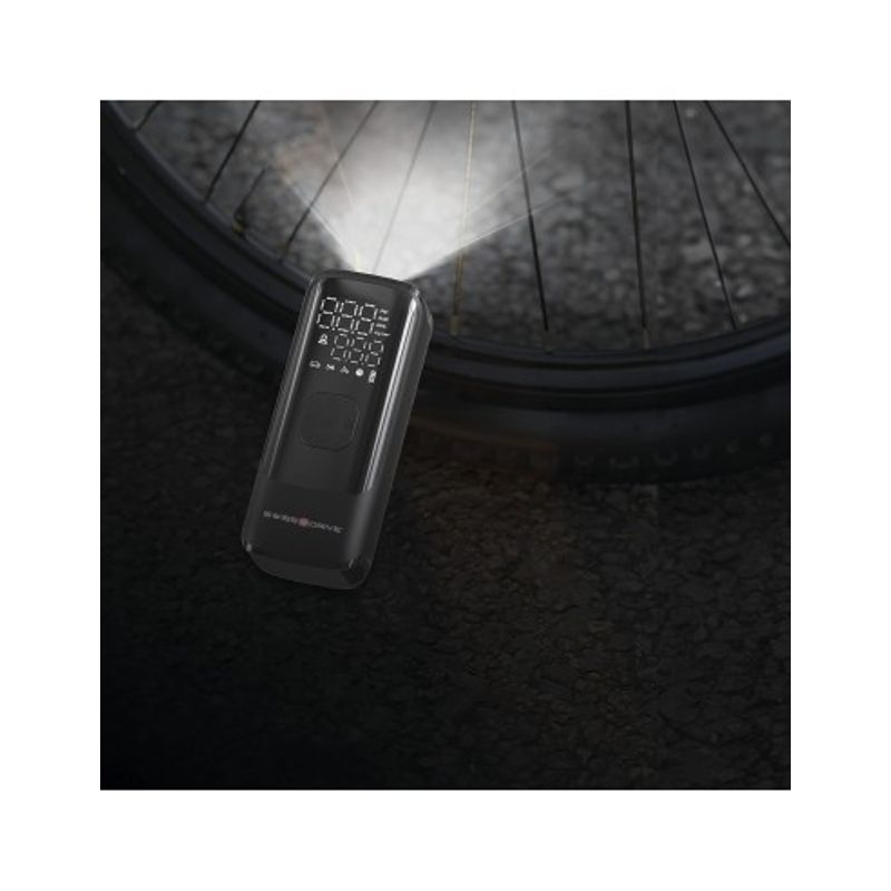 Auto si Moto - Piese auto si accesorii - Caroserie - Ornamente exterior auto - Compresor de aer portabil 150 PSI, pompa rapida anvelope cu afisaj LCD, lanterna LED si baterie reincarcabila USB - Infinity.ro