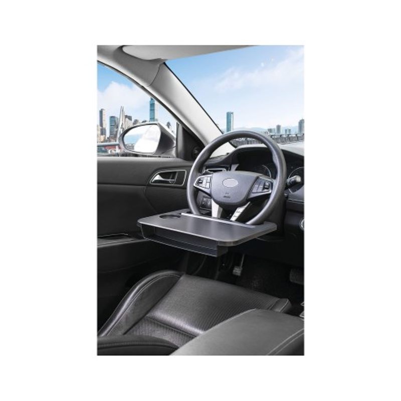 Auto si Moto - Piese auto si accesorii - Interior auto - Accesorii interior - Tava volan Multifuctionala pentru laptop, masa, alimente, suport pentru pahare, organizator, Car+ - Infinity.ro