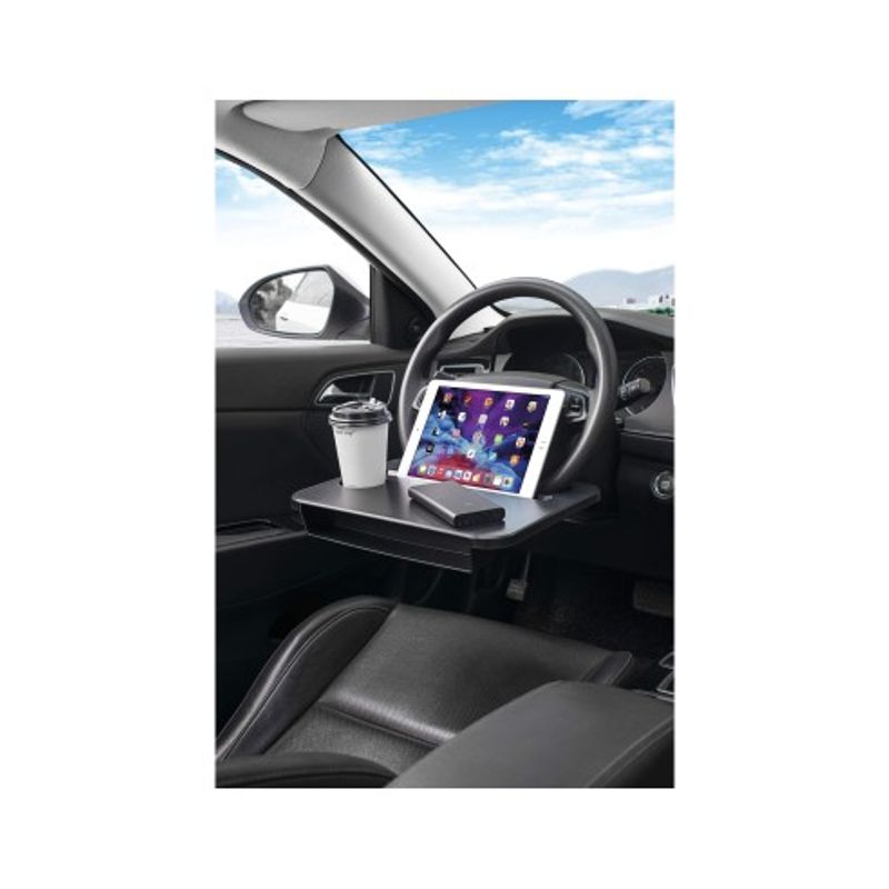 Auto si Moto - Piese auto si accesorii - Interior auto - Accesorii interior - Tava volan Multifuctionala pentru laptop, masa, alimente, suport pentru pahare, organizator, Car+ - Infinity.ro
