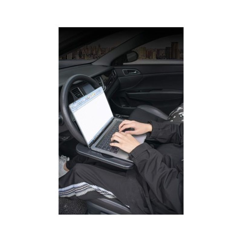 Auto si Moto - Piese auto si accesorii - Interior auto - Accesorii interior - Tava volan Multifuctionala pentru laptop, masa, alimente, suport pentru pahare, organizator, Car+ - Infinity.ro