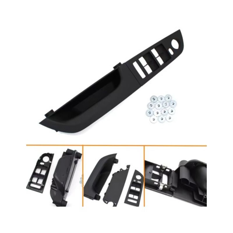 Auto si Moto - Piese auto si accesorii - Caroserie - Usi auto si accesorii - Panou / maner portiera sofer, cu oglinzi rabatabile pentru BMW Seria 3 E90/E91, negru, 37,5 cm - Infinity.ro