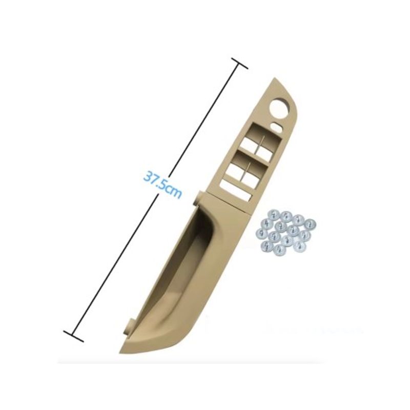 Auto si Moto - Piese auto si accesorii - Interior auto - Accesorii interior - Panou / maner portiera sofer fara oglinzi rabatabile pentru BMW Seria 3 E90/E91, crem, 37,5 cm - Infinity.ro