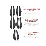 Auto si Moto - Piese auto si accesorii - Interior auto - Accesorii interior - Set manere interioare portiere pentru BMW Seria 3 F30, F31, Negre - Infinity.ro