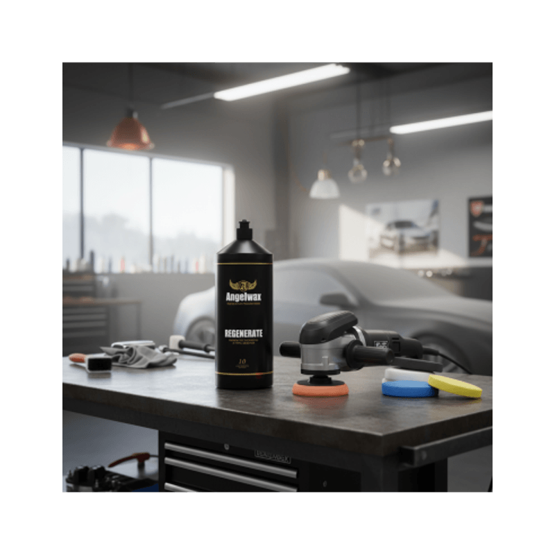 Auto si Moto - Intretinere auto - Produse curatare auto - Pasta Polish Mediu Abraziva si One Step Angelwax Regenerate Medium Cut Compound, 500ml - Infinity.ro