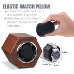 Fashion, accesorii si bijuterii - Barbati - Bijuterii barbati - Ceasuri barbati - Cutie intors ceas automat iUni, Watch Winder, Piele ecologica, Maro - Infinity.ro