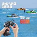 Jucarii, Copii si Bebe - Jucarii si jocuri - Vehicule si jucarii cu telecomanda - Barci cu telecomanda - Barca cu telecomanda iUni HJ819, RC High-Speed Boat, Viteza 15 km/h, 2.4GHz, Verde - Infinity.ro