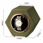 Fashion, accesorii si bijuterii - Barbati - Bijuterii barbati - Ceasuri barbati - Cutie intors ceas automat iUni, Watch Winder, Piele ecologica, Kaki - Infinity.ro
