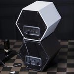 Fashion, accesorii si bijuterii - Barbati - Bijuterii barbati - Ceasuri barbati - Cutie intors ceas automat iUni, Watch Winder, Piele ecologica, Gri - Infinity.ro