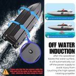 Jucarii, Copii si Bebe - Jucarii si jocuri - Vehicule si jucarii cu telecomanda - Barci cu telecomanda - Barca cu telecomanda iUni HJ821, RC High-Speed Boat, Viteza 15 km/h, 2.4GHz, White - Infinity.ro